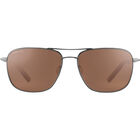 SPELLO, Shiny Gunmetal with Dark Brown Inside Temple Tips-Mineral Polarized Drivers Cat 2 to 3, hi-res image number null